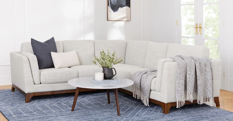 Parallel Wave Blue / White Rug 8 X 10 2 Parallel Wave Blue / White Rug 8 X 10 - Image 2