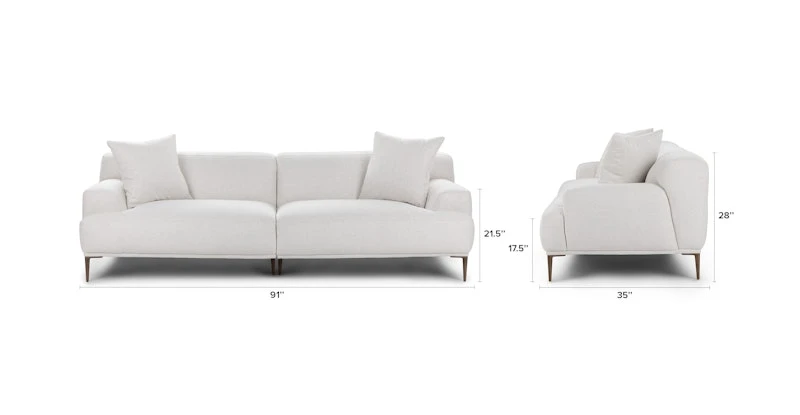 Abisko Quartz White Sofa 15 Abisko Quartz White Sofa - Image 15