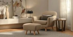 Tovi Smoked Oak Side Table