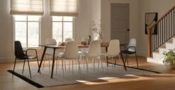 Svelti Pure Black Stackable Dining Armchair