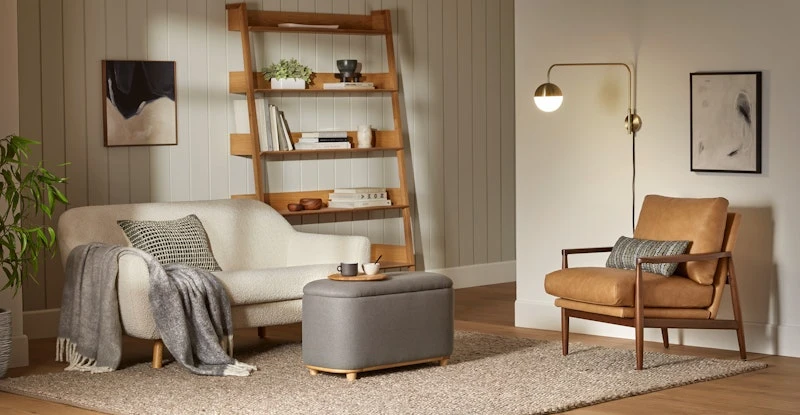 Gabriola Ivory Bouclé Loveseat 2 Gabriola Ivory Bouclé Loveseat - Image 2