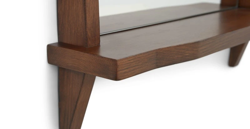 Luras Walnut Wall Mirror 5 Luras Walnut Wall Mirror - Image 5