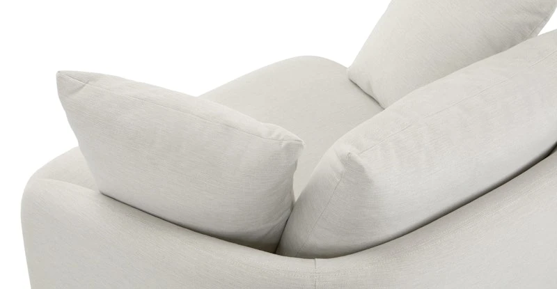 Leigh Silver Ivory Swivel Chair 6 Leigh Silver Ivory Swivel Chair - Image 6