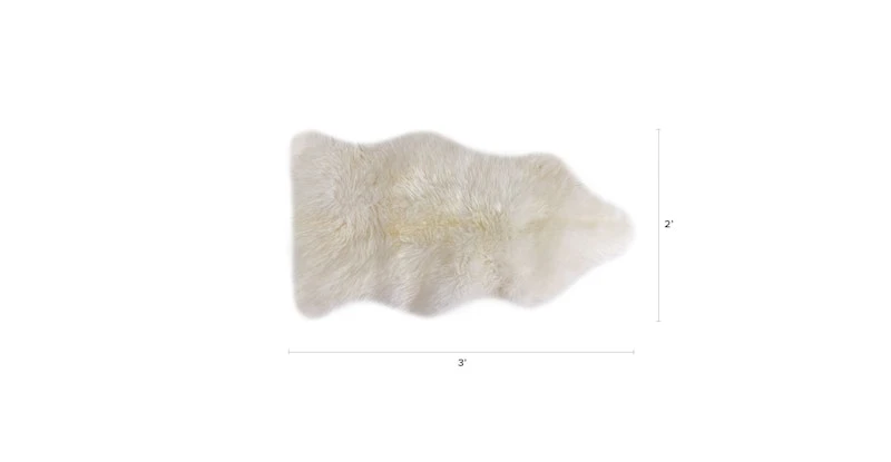 Lanna Ivory Sheepskin Throw 2 X 3 8 Lanna Ivory Sheepskin Throw 2 X 3 - Image 8
