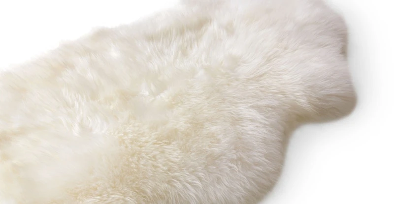 Lanna Ivory Sheepskin Throw 2 X 6 3 Lanna Ivory Sheepskin Throw 2 X 6 - Image 3