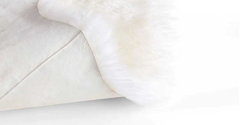 Lanna Ivory Sheepskin Throw 2 X 6 4 Lanna Ivory Sheepskin Throw 2 X 6 - Image 4