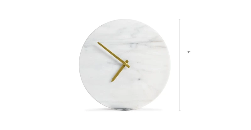 Maris White Marble Clock 7 Maris White Marble Clock - Image 7