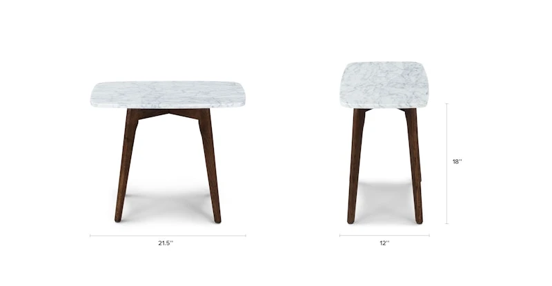 Vena Walnut Rectangular Side Table 8 Vena Walnut Rectangular Side Table - Image 8