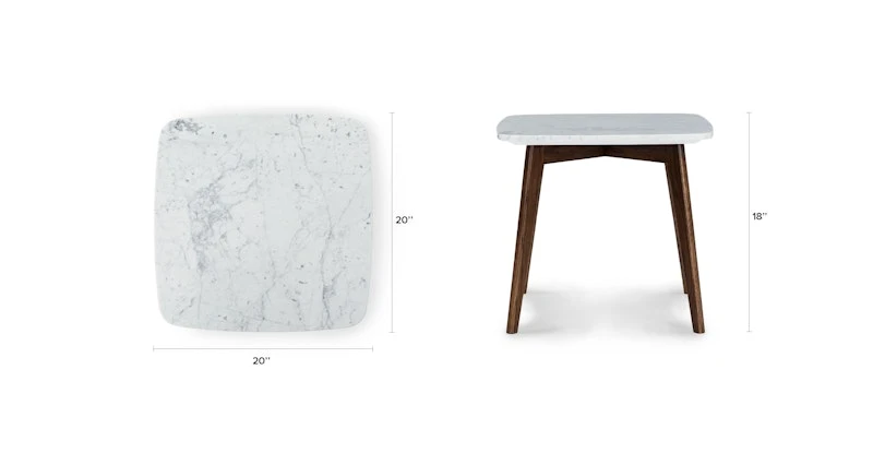 Vena Walnut Square Side Table 10 Vena Walnut Square Side Table - Image 10