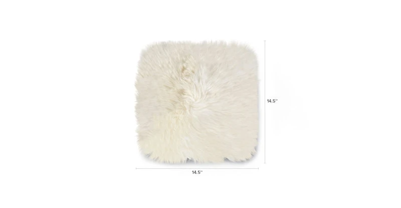 Lanna Ivory Sheepskin Seat Pad Set 7 Lanna Ivory Sheepskin Seat Pad Set - Image 7
