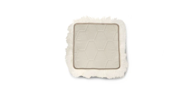 Lanna Ivory Sheepskin Seat Pad Set 3 Lanna Ivory Sheepskin Seat Pad Set - Image 3