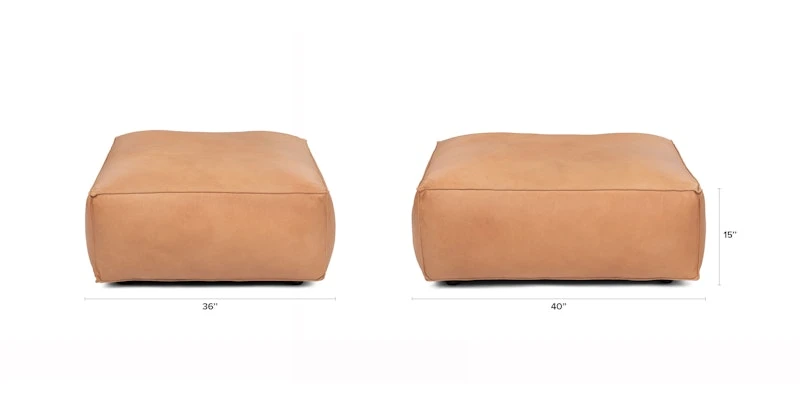 Solae Canyon Tan Ottoman 7 Solae Canyon Tan Ottoman - Image 7