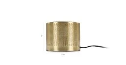Perforate Brass Table Lamp -Article Shop image41906