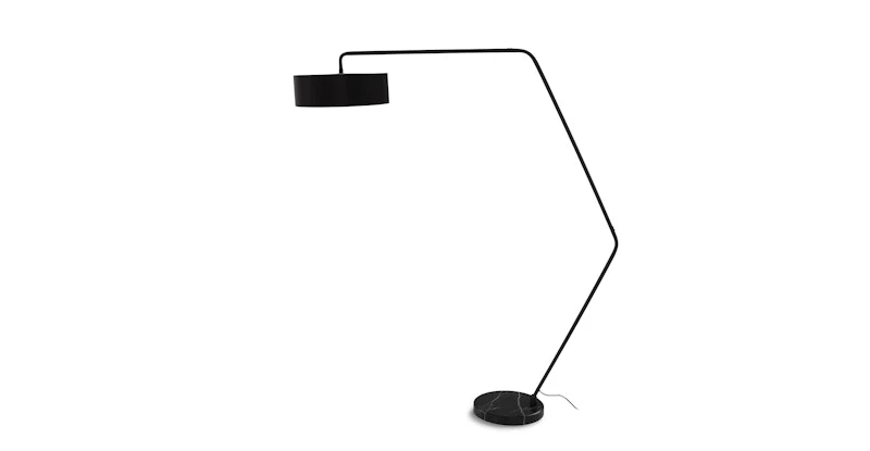Heron Black Floor Lamp 2 Heron Black Floor Lamp - Image 2