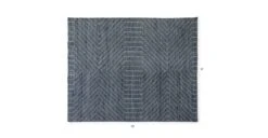 Parallel Wave Blue / White Rug 8 X 10 15 Parallel Wave Blue / White Rug 8 X 10 -Article Shop image45596