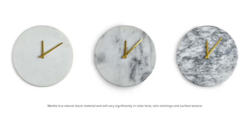 Maris White Marble Clock 6 Maris White Marble Clock - Image 6