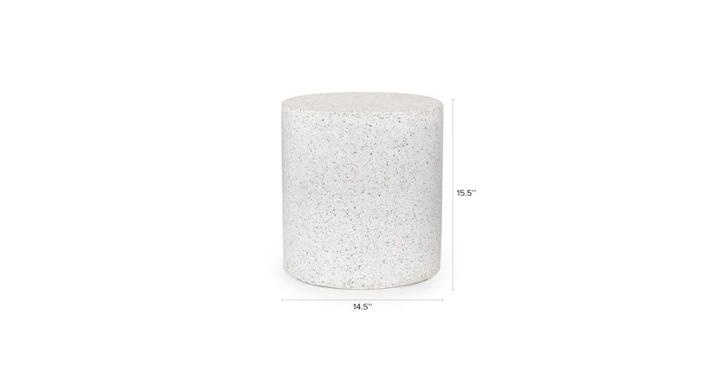 Solina White Terrazzo Stool 7 Solina White Terrazzo Stool - Image 7