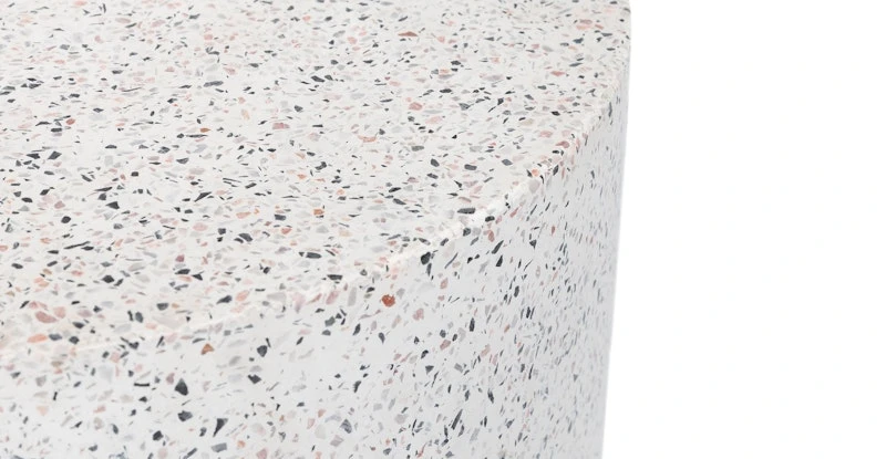 Solina White Terrazzo Stool 5 Solina White Terrazzo Stool - Image 5