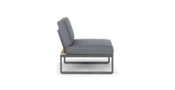 Kezia Whale Gray Armless Chair Module -Article Shop image52884