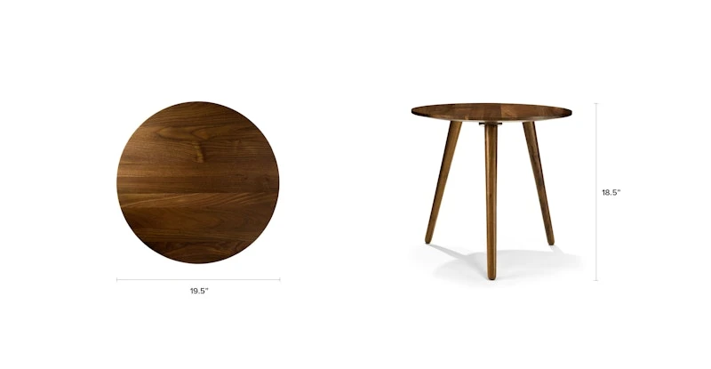 Amoeba Wild Walnut Side Table 8 Amoeba Wild Walnut Side Table - Image 8