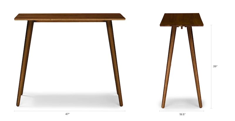 Seno Walnut Rectangular Bar Table 8 Seno Walnut Rectangular Bar Table - Image 8