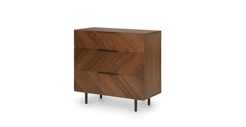 Nera Walnut 3-Drawer Chest 3 Nera Walnut 3-Drawer Chest - Image 3