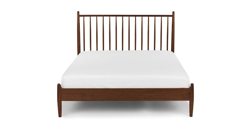 Lenia Walnut Queen Bed 3 Lenia Walnut Queen Bed - Image 3
