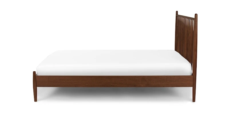 Lenia Walnut Queen Bed 4 Lenia Walnut Queen Bed - Image 4