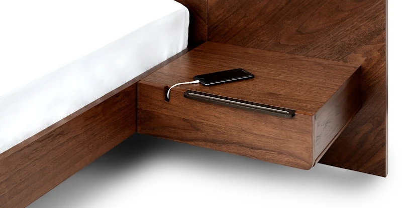 Nera Walnut King Bed With Nightstands 8 Nera Walnut King Bed With Nightstands - Image 8