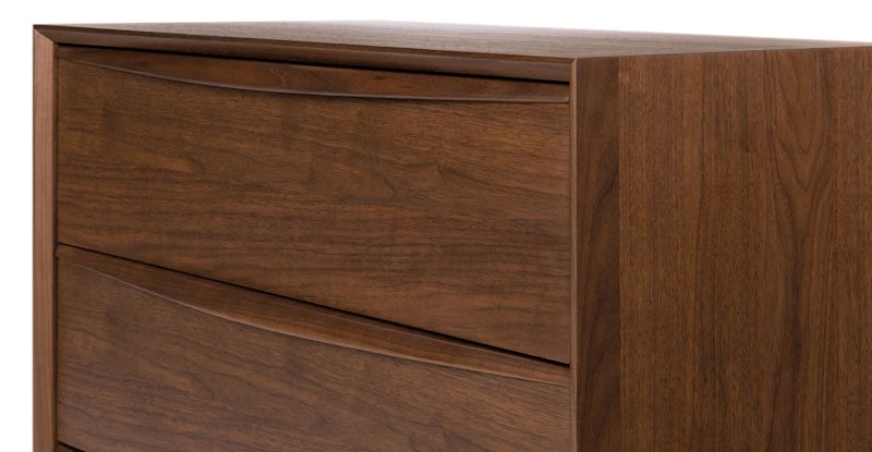 Lenia Walnut 4-Drawer Chest 6 Lenia Walnut 4-Drawer Chest - Image 6