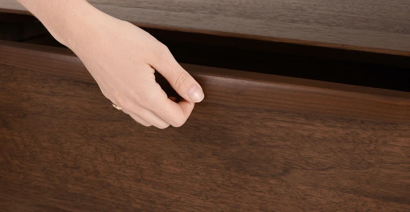 Lenia Walnut 4-Drawer Chest 9 Lenia Walnut 4-Drawer Chest - Image 9