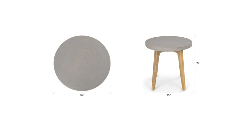 Atra Concrete Round Side Table 8 Atra Concrete Round Side Table - Image 8