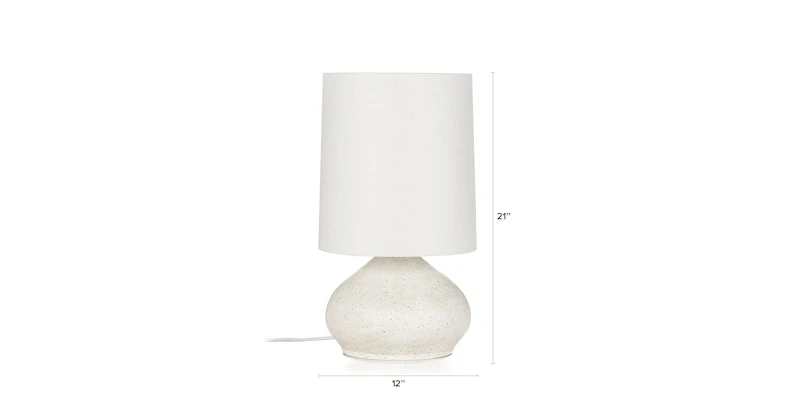 Rama White 21" Table Lamp 7 Rama White 21" Table Lamp - Image 7