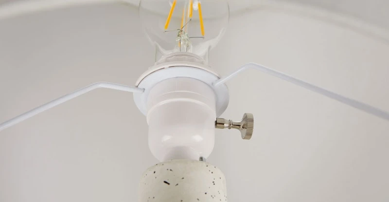 Rama White 21" Table Lamp 5 Rama White 21" Table Lamp - Image 5