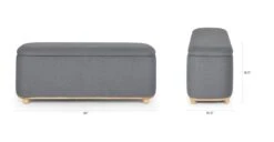 Maribo Stately Gray 48" Storage Ottoman 23 Maribo Stately Gray 48" Storage Ottoman -Article Shop image68818