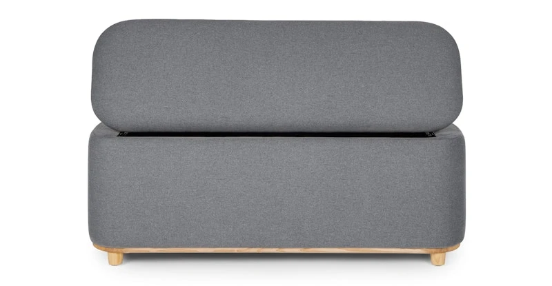 Maribo Stately Gray 48" Storage Ottoman 6 Maribo Stately Gray 48" Storage Ottoman - Image 6