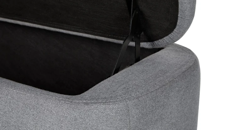 Maribo Stately Gray 48" Storage Ottoman 8 Maribo Stately Gray 48" Storage Ottoman - Image 8