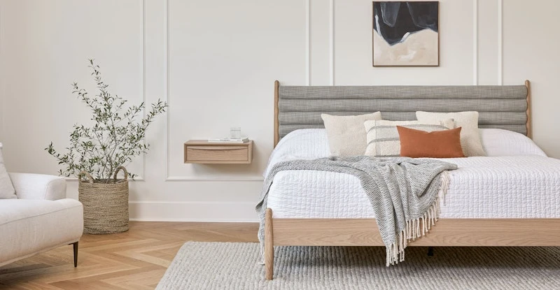 Lenia White Oak Floating Nightstand 1 Lenia White Oak Floating Nightstand