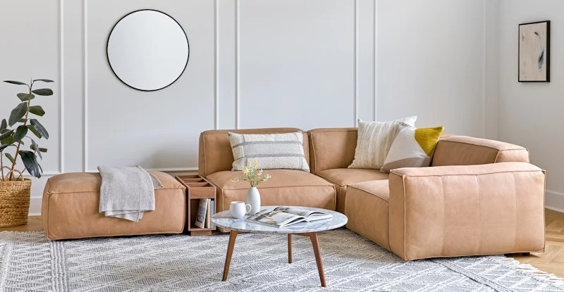 Solae Canyon Tan Ottoman 1 Solae Canyon Tan Ottoman