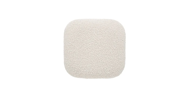 Maribo Ivory Bouclé 19" Storage Ottoman 4 Maribo Ivory Bouclé 19" Storage Ottoman - Image 4