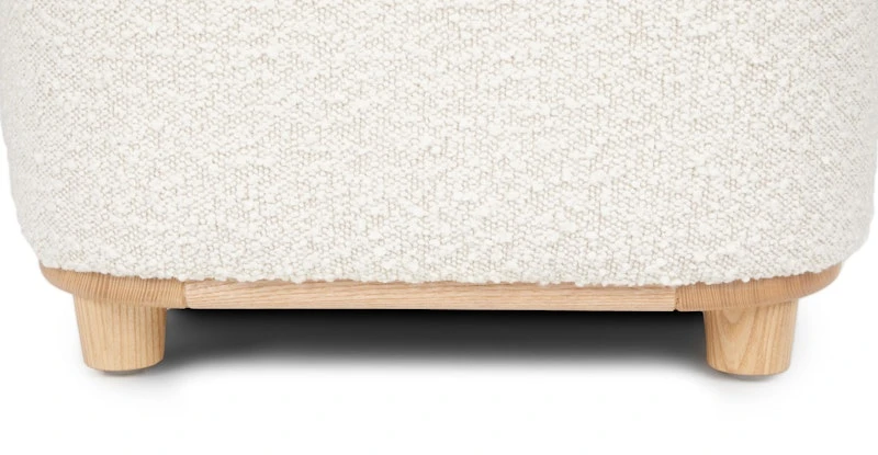 Maribo Ivory Bouclé 19" Storage Ottoman 5 Maribo Ivory Bouclé 19" Storage Ottoman - Image 5