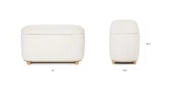 Maribo Ivory Bouclé 32" Storage Ottoman 21 Maribo Ivory Bouclé 32" Storage Ottoman -Article Shop image71207