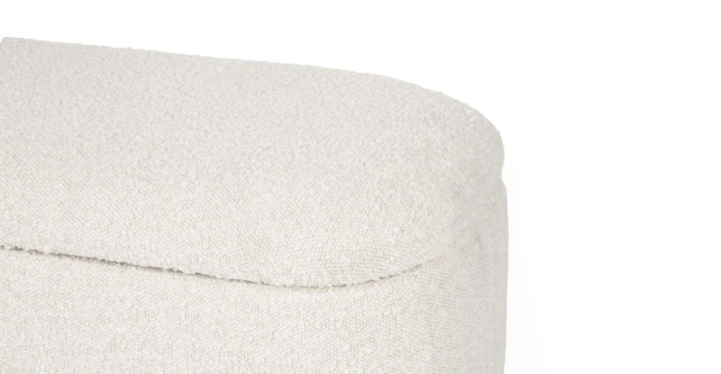 Maribo Ivory Bouclé 32" Storage Ottoman 8 Maribo Ivory Bouclé 32" Storage Ottoman - Image 8