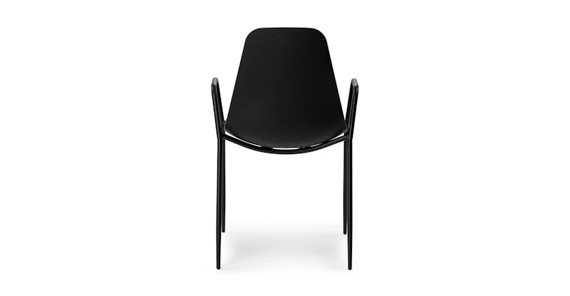 Svelti Pure Black Stackable Dining Armchair 2 Svelti Pure Black Stackable Dining Armchair - Image 2