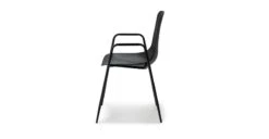 Svelti Pure Black Stackable Dining Armchair 11 Svelti Pure Black Stackable Dining Armchair -Article Shop image71688