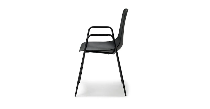Svelti Pure Black Stackable Dining Armchair 3 Svelti Pure Black Stackable Dining Armchair - Image 3