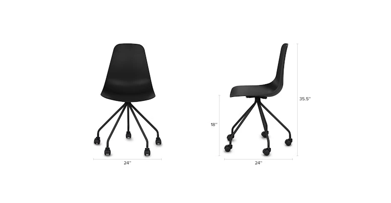 Svelti Pure Black Office Chair 10 Svelti Pure Black Office Chair - Image 10