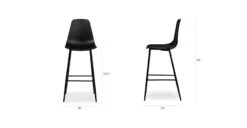 Svelti Pure Black Bar Stool 19 Svelti Pure Black Bar Stool -Article Shop image71913