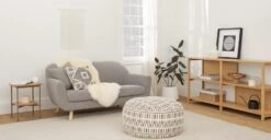 Lanna Ivory Sheepskin Throw 2 X 6