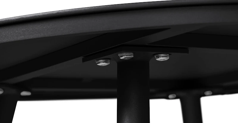 Halden Dark Charcoal 28" Round Side Table 5 Halden Dark Charcoal 28" Round Side Table - Image 5